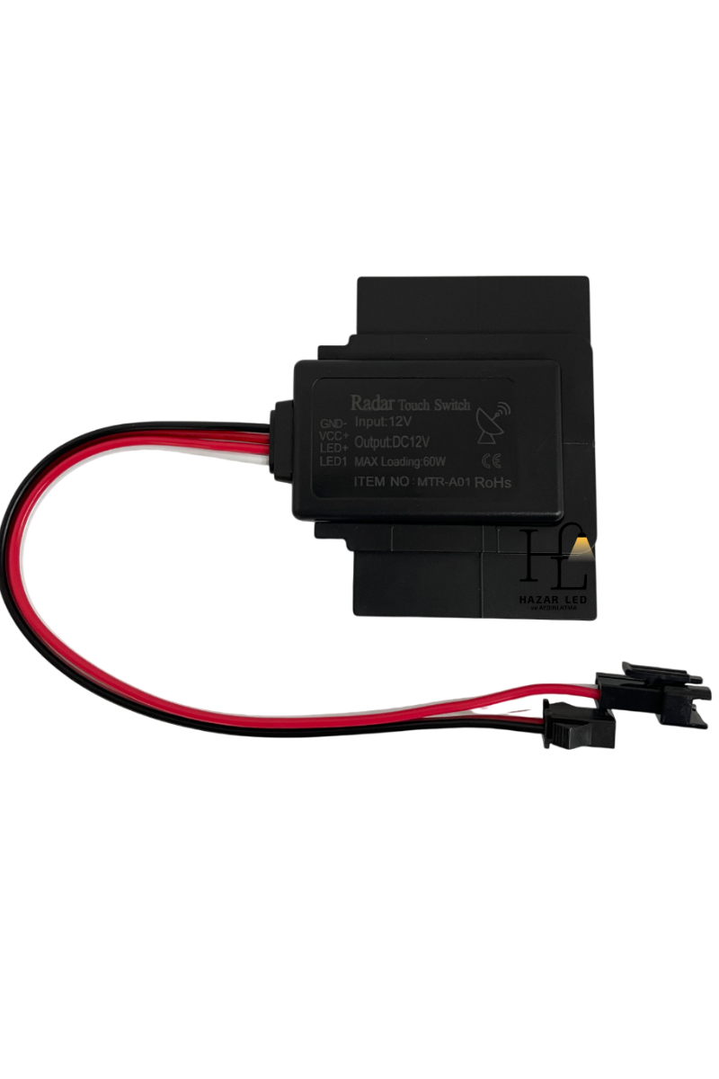 12 Volt 5 Amper 60 Watt Radar Sensörü Ayna Arkası Sensör Banyo Aynası Sensörü Mobilya Sensörü