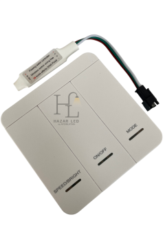 12-24 Volt Tek Renk Pixel Şerit Led Kontrol Anahtarlı Duvar Tipi Kontrol Cihazı