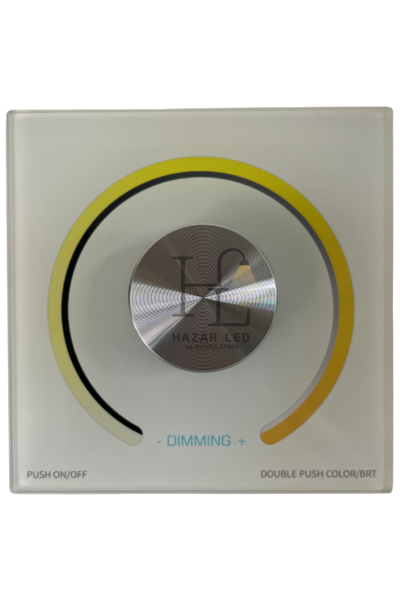 5-24 Volt CCT-Tunable Anahtarlı Duvar Tipi Gömme Led Kontrol Cihazı Display Göstergeli Panel Tipi