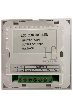 5-24 Volt CCT-Tunable Anahtarlı Duvar Tipi Gömme Led Kontrol Cihazı Display Göstergeli Panel Tipi