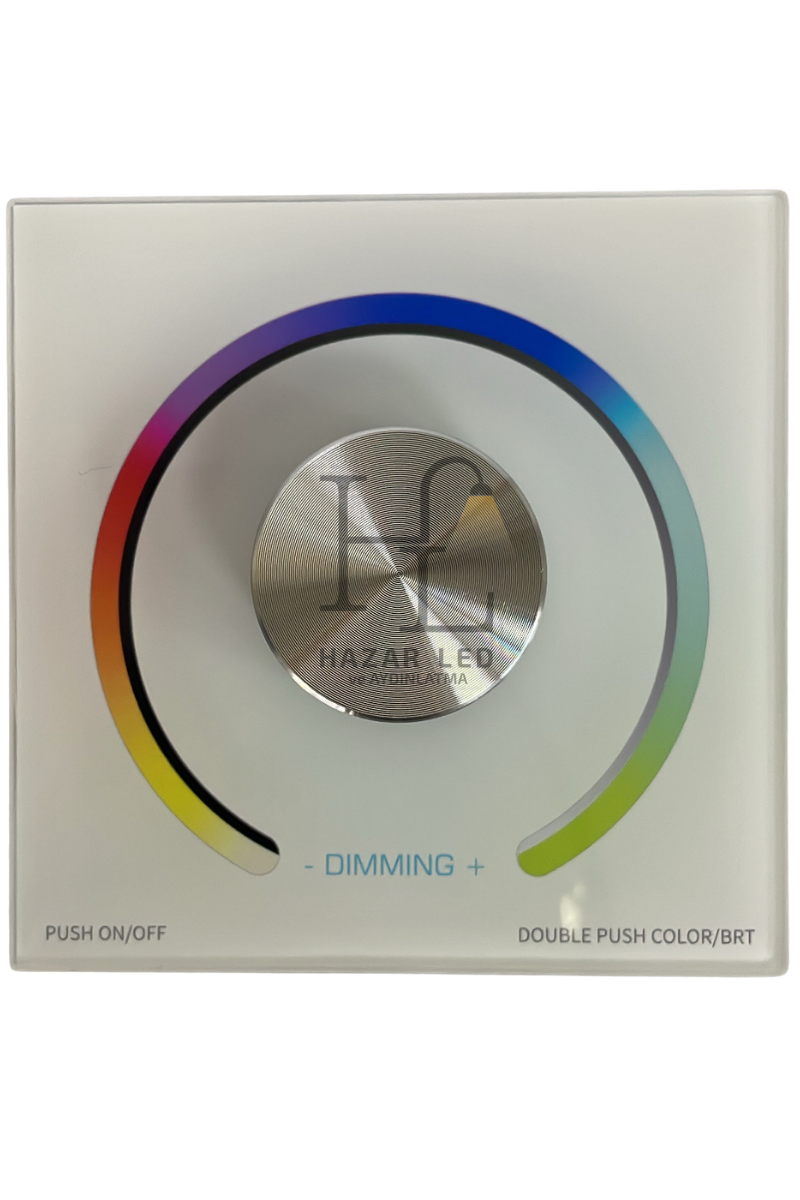 5-24 Volt RGB Anahtarlı Duvar Tipi Gömme Led Kontrol Cihazı Display Göstergeli Panel Tipi