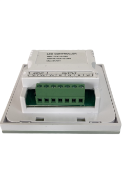 5-24 Volt RGBW Anahtarlı Duvar Tipi Gömme Led Kontrol Cihazı Display Göstergeli Panel Tipi