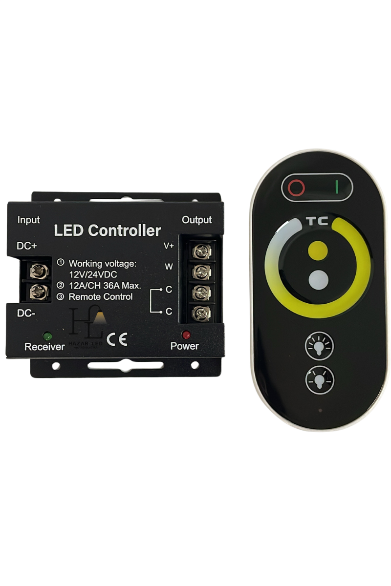 12-24 Volt 36 Amper CCT-Tunable Dokunmatik (Touch) Led Kontrol Kumandası RF (Kodlu)