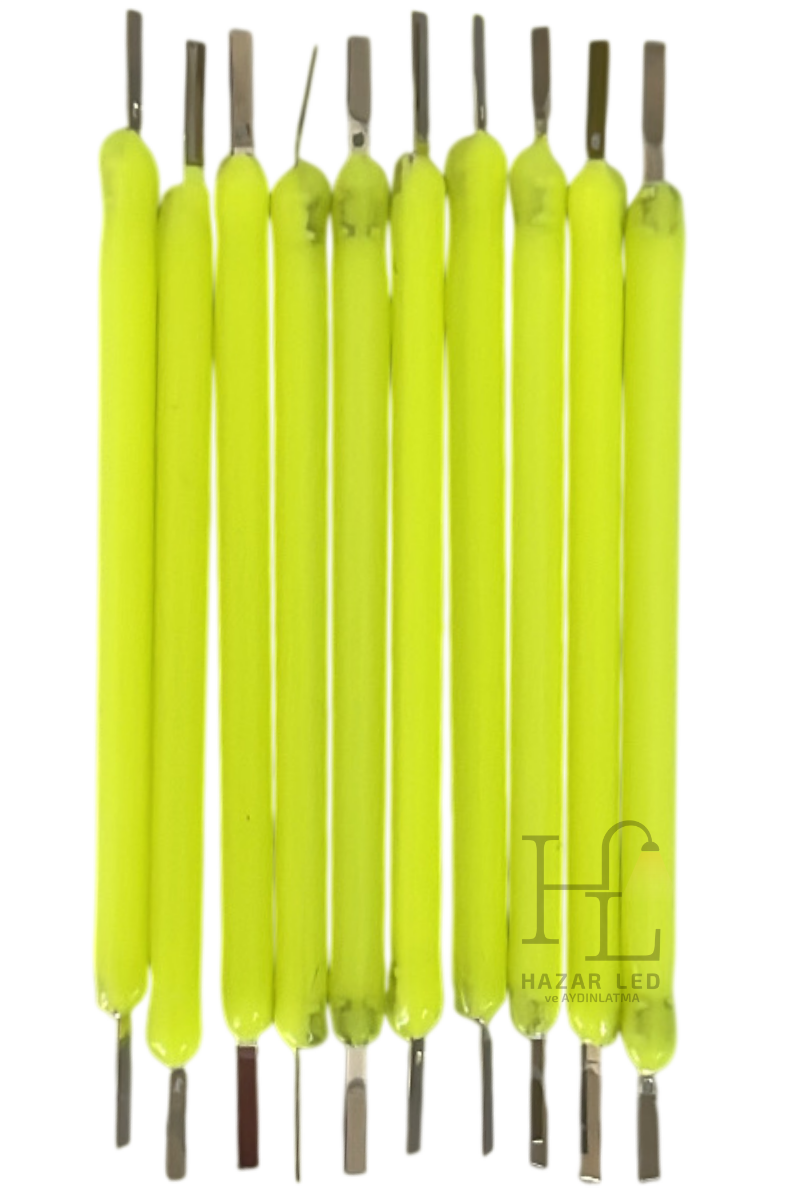 12 Volt 38MM Led Filament Yeşil Retro Tungsten Filament 10 Adet