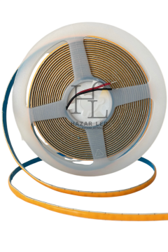 5 Volt 5MM 400 Ledli İnce Esnek Cob Şerit Led Sarı (Amber) IP20 5 Metre