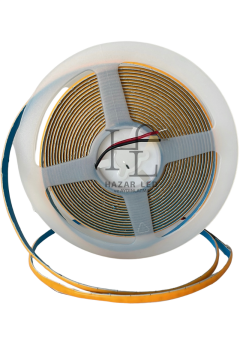 5 Volt 5MM 400 Ledli İnce Esnek Cob Şerit Led Sarı (Amber) IP20 5 Metre