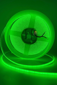 5 Volt 5MM 400 Ledli İnce Esnek Cob Şerit Led Yeşil IP20 5 Metre