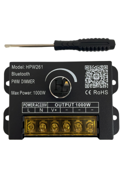 220 Volt 1000 Watt Manuel Şerit Led Dimmer Bluetooth Müzik Denetleyicisi HPW261