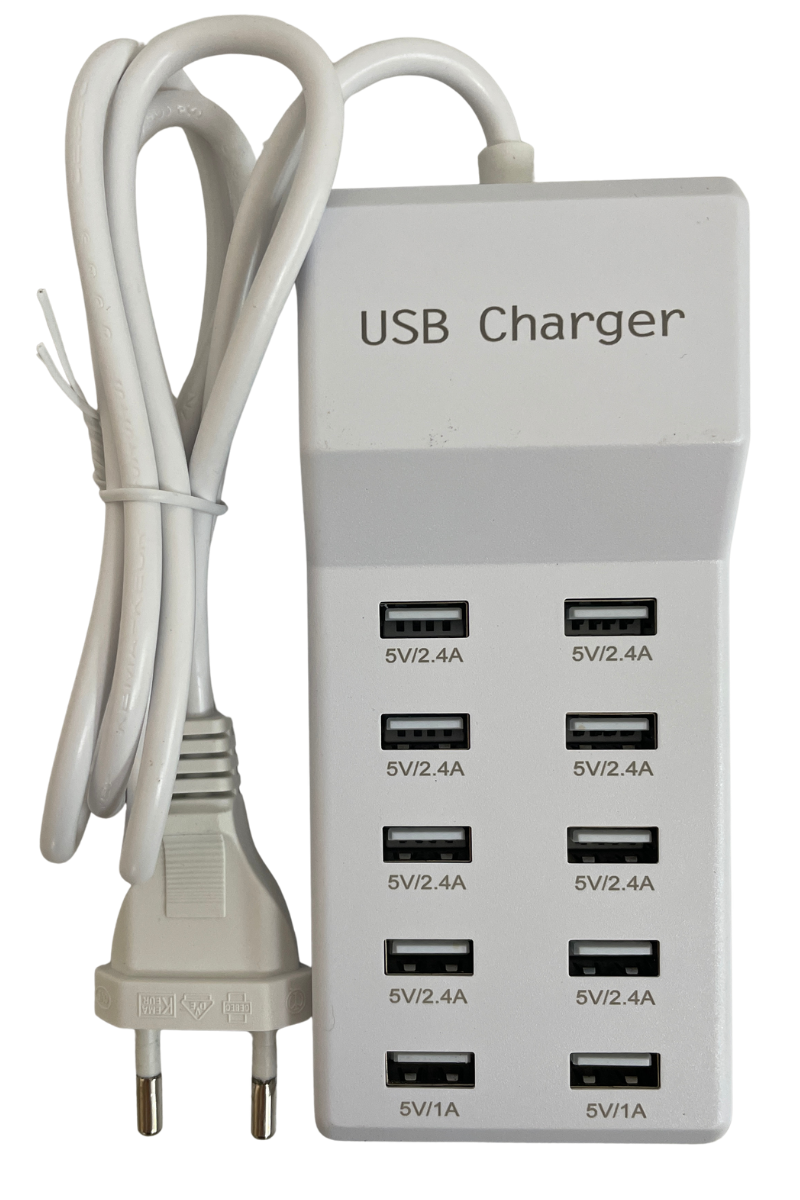 10 Port USB Şarj İstasyonu Çoklu USB Şarj Aleti