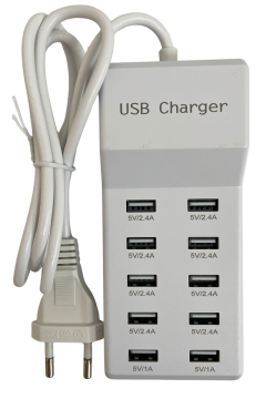 10 Port USB Şarj İstasyonu Çoklu USB Şarj Aleti