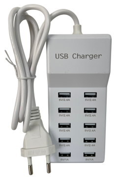 10 Port USB Şarj İstasyonu Çoklu USB Şarj Aleti