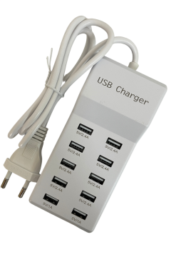 10 Port USB Şarj İstasyonu Çoklu USB Şarj Aleti