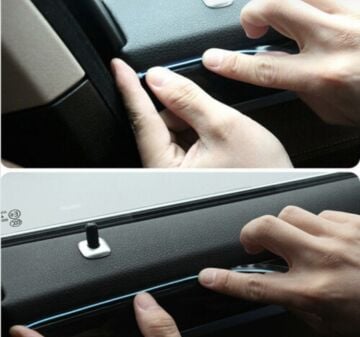 Araç İçi Neon Şerit Led 3 Metre Beyaz (Torpido Ledi)