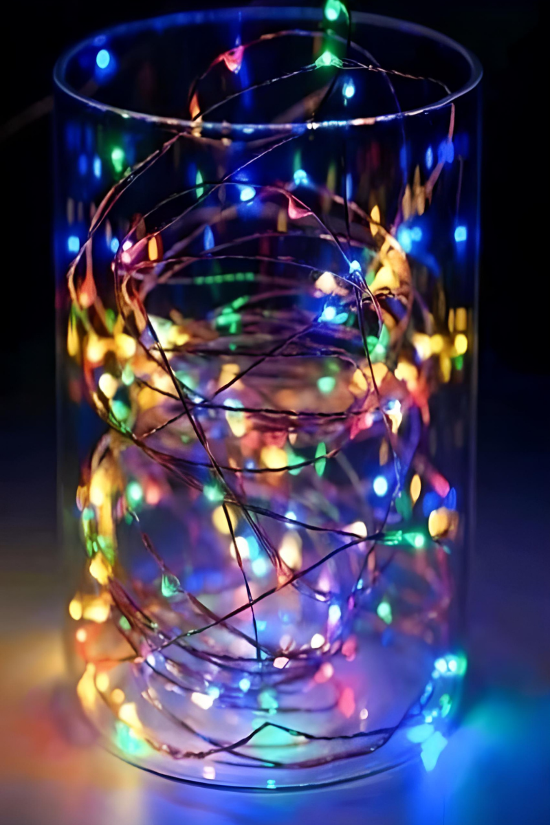 3 Metre 3 Fonksiyonlu Peri Led RGB Pilli Dekoratif Aydınlatma Yılbaşı Çam Ağacı Ev Süsleme