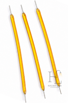 3 Volt 60MM Esnek Led Filament Sarı (Amber) Retro Tungsten Filament 5 Adet
