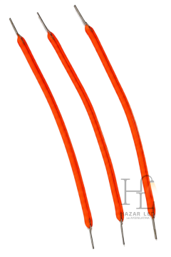 3 Volt 60MM Esnek Led Filament Kırmızı Retro Tungsten Filament 5 Adet