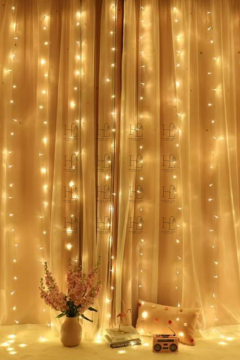 2x2 Metre Pilli Perde Led Işık Gün Işığı Eklemeli Fonksiyonlu Dekoratif Led Işık Yılbaşı Süsü