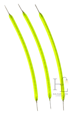 3 Volt 60MM Esnek Led Filament Yeşil Retro Tungsten Filament 5 Adet