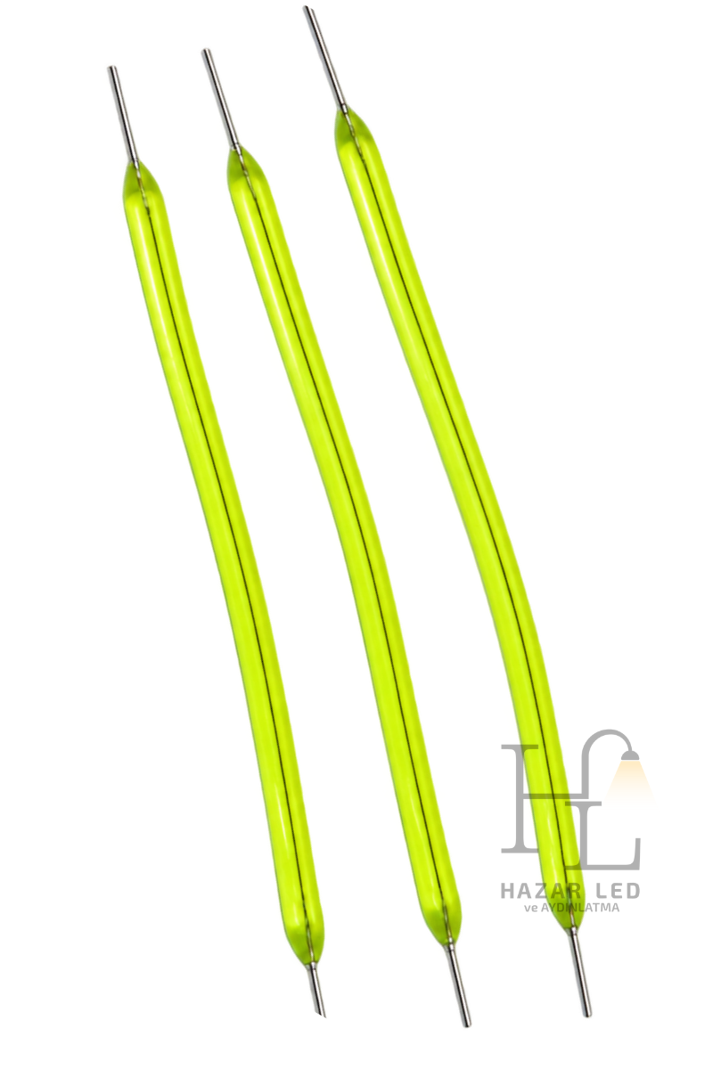 3 Volt 60MM Esnek Led Filament Turkuaz Retro Tungsten Filament 5 Adet