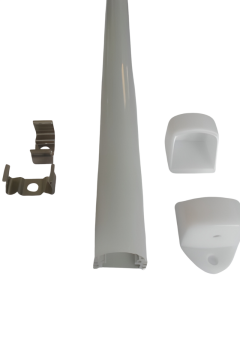 Alüminyum Boş Kasa Profil Çubuk Led Bar Opak Boş Kasa 1M