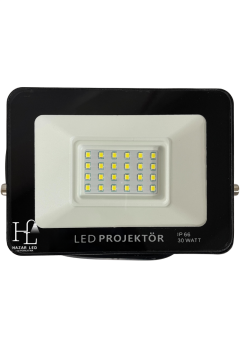12-24 Volt 30 Watt Tablet Projektör Beyaz SMD Led Projektör