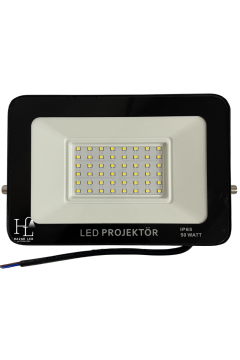 12-24 Volt 50 Watt Tablet Projektör Beyaz SMD Led Projektör