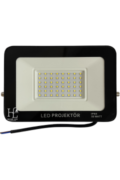 12-24 Volt 50 Watt Tablet Projektör Beyaz SMD Led Projektör
