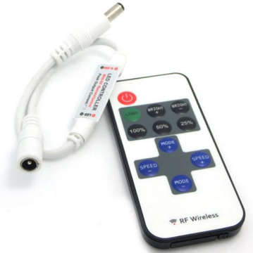 RF Uzaktan Kumandalı Şerit Led Dimmer Led Işık Kontrolü 12V/24V