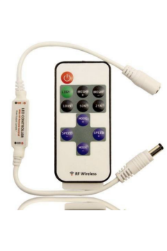RF Uzaktan Kumandalı Şerit Led Dimmer Led Işık Kontrolü 12V/24V