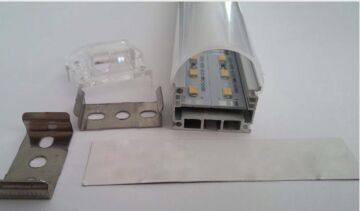 Alüminyum Boş Kasa Profil Çift Sıra Led Bar Şeffaf Boş Kasa 1M