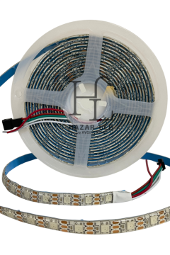 5 Volt Adreslenebilir WS2812B ARGB Pixel Şerit Led IP65 Dış Mekan Magic Led Metrede 60 Led 5M
