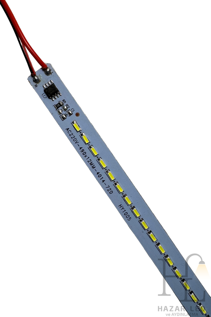 220 Volt 4014 Alüminyum Çubuk Led Dim Edilebilir Bar Led Beyaz 6000-6500K 50CM