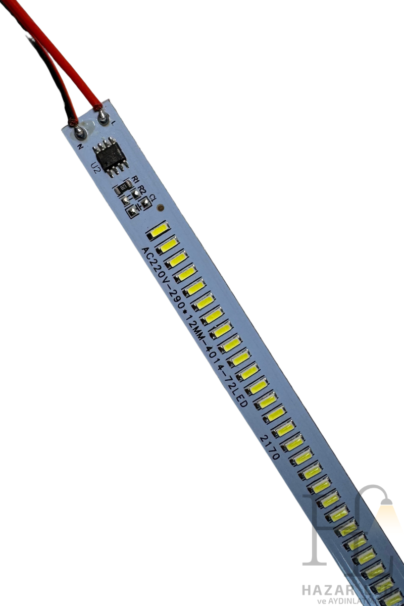 220 Volt 4014 Alüminyum Çubuk Led Dim Edilebilir Bar Led Beyaz 6000-6500K 30CM