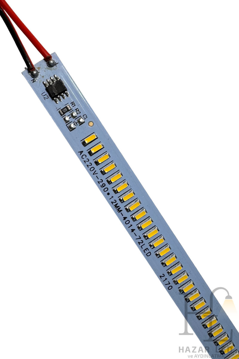 220 Volt 4014 Alüminyum Çubuk Led Dim Edilebilir Bar Led Gün Işığı 3000-3200K 30CM
