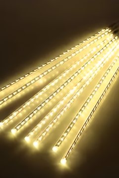 8 Tüp Gün Işığı Meteor Led Işık Yağmur Işıkları Eklenebilir IP65 Dış Mekan Dekoratif Yılbaşı Süsü
