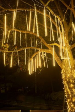 8 Tüp Gün Işığı Meteor Led Işık Yağmur Işıkları Eklenebilir IP65 Dış Mekan Dekoratif Yılbaşı Süsü