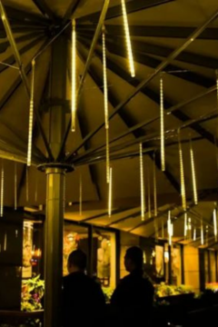 8 Tüp Gün Işığı Meteor Led Işık Yağmur Işıkları Eklenebilir IP65 Dış Mekan Dekoratif Yılbaşı Süsü