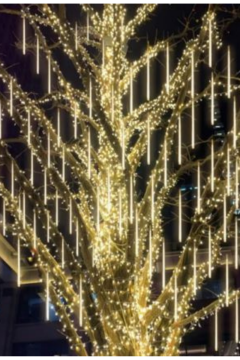 8 Tüp Gün Işığı Meteor Led Işık Yağmur Işıkları Eklenebilir IP65 Dış Mekan Dekoratif Yılbaşı Süsü