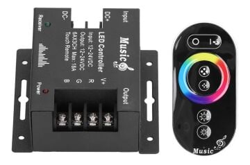 Dokunmatik (Touch) RGB Şerit Led Kumanda Müzik Ses Kontrol Devresi 12-24V