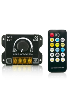 Kelvin Ayarlı 2 Kanal Led Dimmer 12-24 Volt
