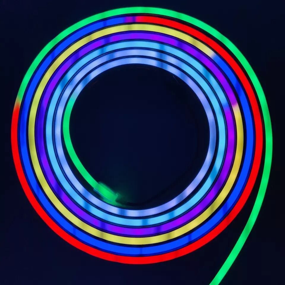 6X12 MM 2811 Pixel Neon Şerit Led 12 Volt 5 Metre (2.5 Cm De Kesilebilir)