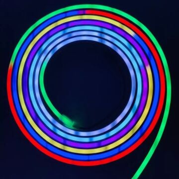 6X12 MM 2811 Pixel Neon Şerit Led 12 Volt 5 Metre (2.5 Cm De Kesilebilir)