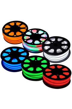 12 Volt 6x12mm RGB Neon Led 50 Metre Makara (2.5 cm'de Kesilebilir.)