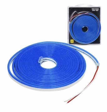 12 Volt 6x12 MM Mavi Esnek Neon Led (5 Metre)