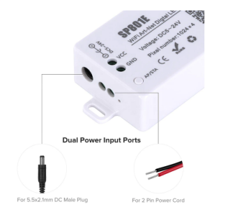 SP801E Wifi Art-Net Led Denetleyici WS2811-WS2812B Pixel Şerit Led Kontrol Ve Matrix