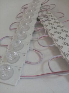 12 Volt 1.5 Watt Tek Mercekli Modül Led Beyaz (10 Adet)