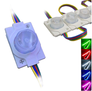 12 Volt 1.5 Watt Tek Mercekli Modül Led RGB (10 Adet)