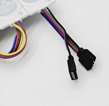12 Volt 1.5 Watt Tek Mercekli Modül Led RGB (10 Adet)
