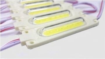Cob Led Modül Lensli 2 Watt 12 Volt Beyaz (10 Adet)