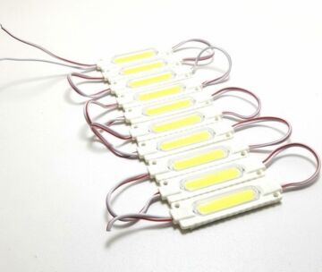 Cob Led Modül Lensli 2 Watt 12 Volt Beyaz (10 Adet)